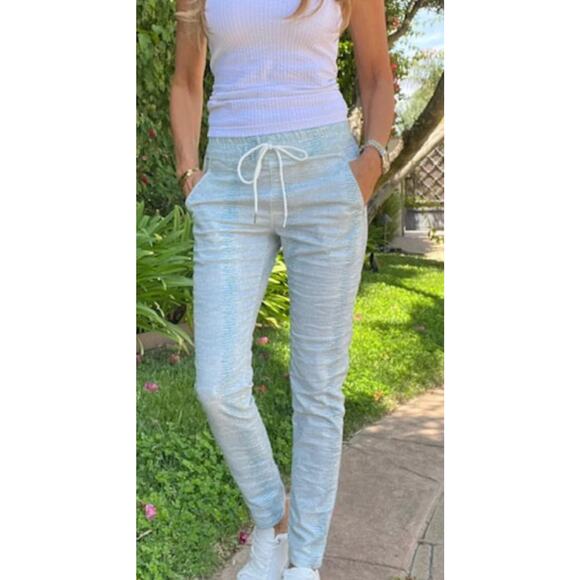 BEVY FLOG SHELY AQUA SNAKE PANTS size 29 - Picture 1 of 9